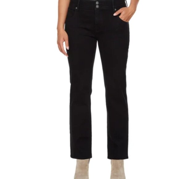 Hudson Los Angeles Women's Slim Straight Leg Jeans Black Size 2/26 - Picture 1 of 8